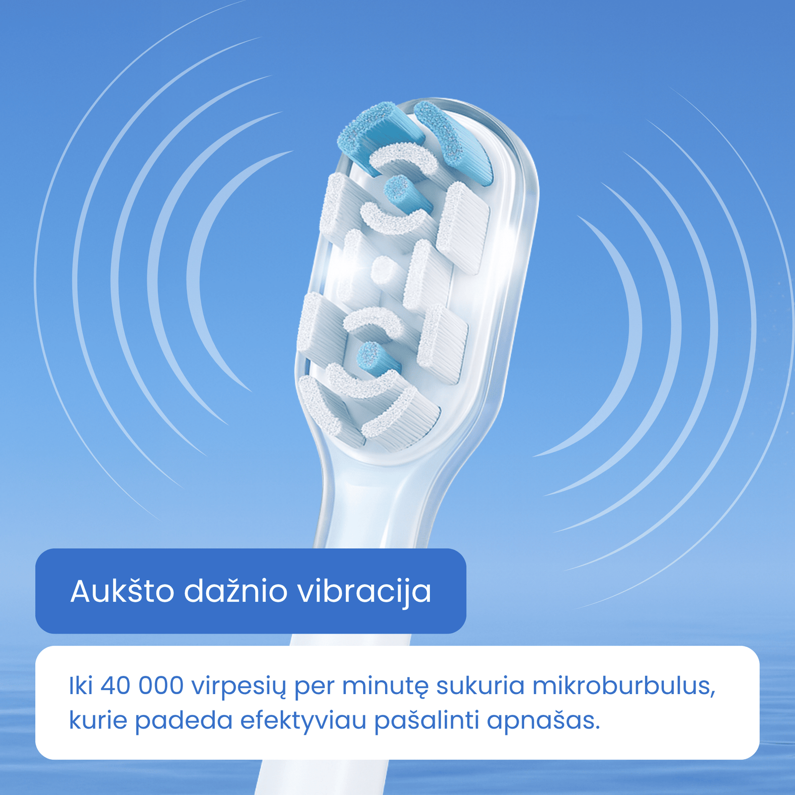 Elektrinis dantų šepetėlis Wesmile GlowDent S3 - Image 7