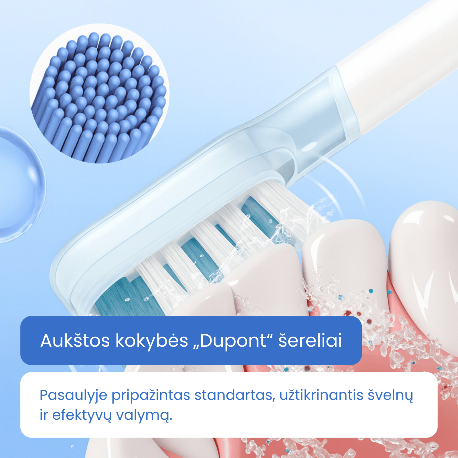 Elektrinis dantų šepetėlis Wesmile GlowDent S3 - Image 11